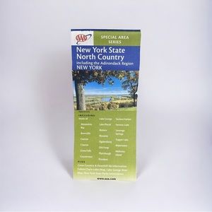AAA New York State North County Including Adirondack Region Map 2002 / 2003
